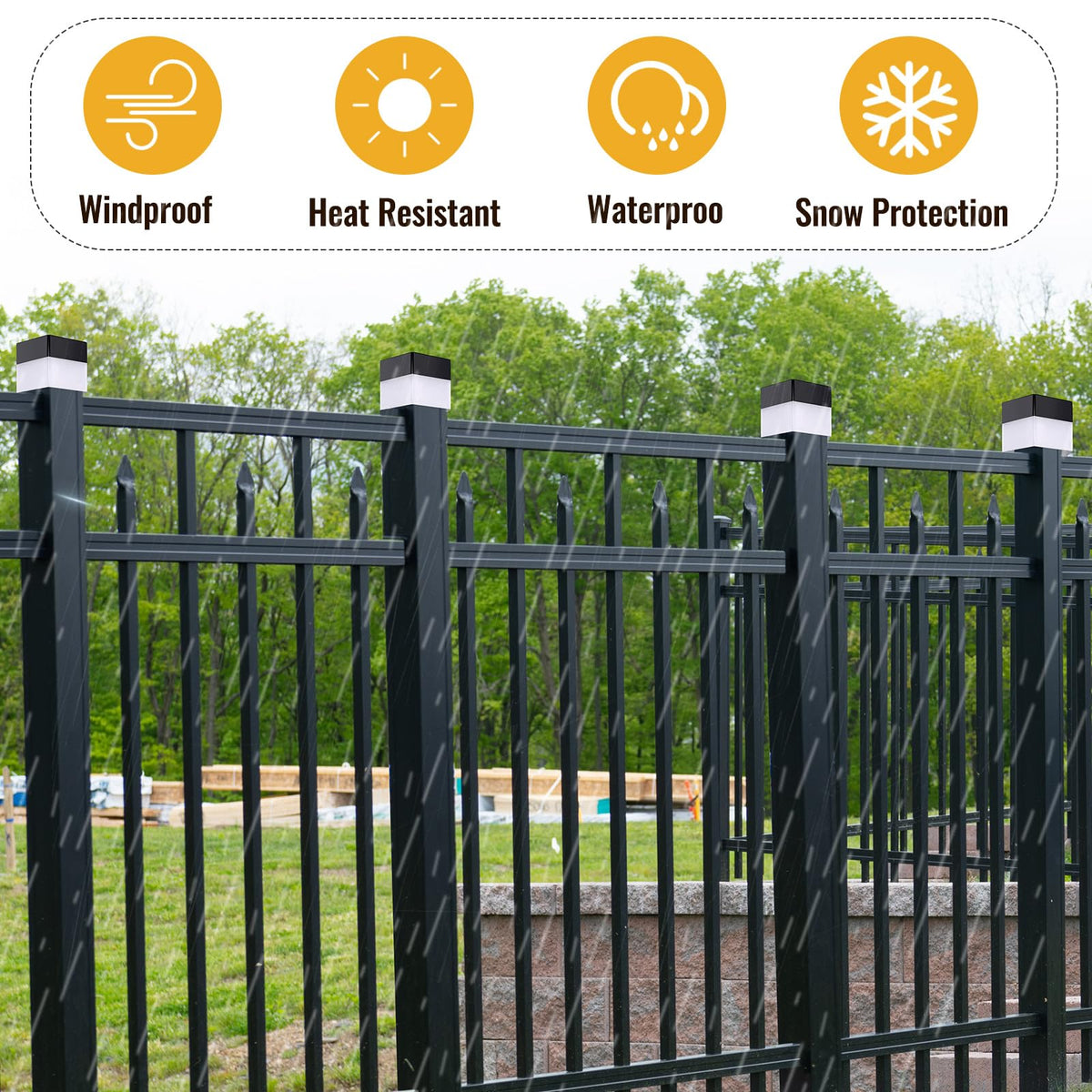 Easy, wire-free installation with included mounting tape.