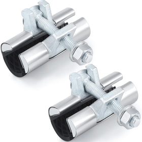 Hicarer pipe repair clamp half-inch two-pack. Durable stainless steel for quick home repairs.