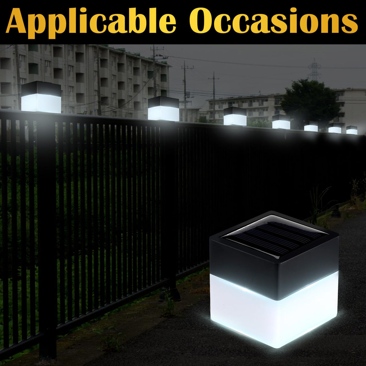 Design fits standard 2x2 inch fence posts.