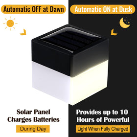 Hicarer warm yellow LED lighting enhances porches and gardens at night