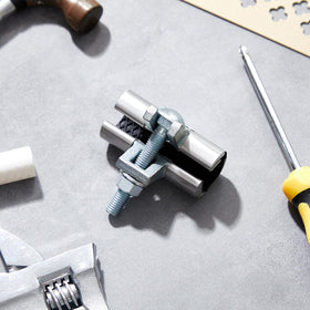 Hicarer three-inch pipe clamp in pack ready for immediate use.