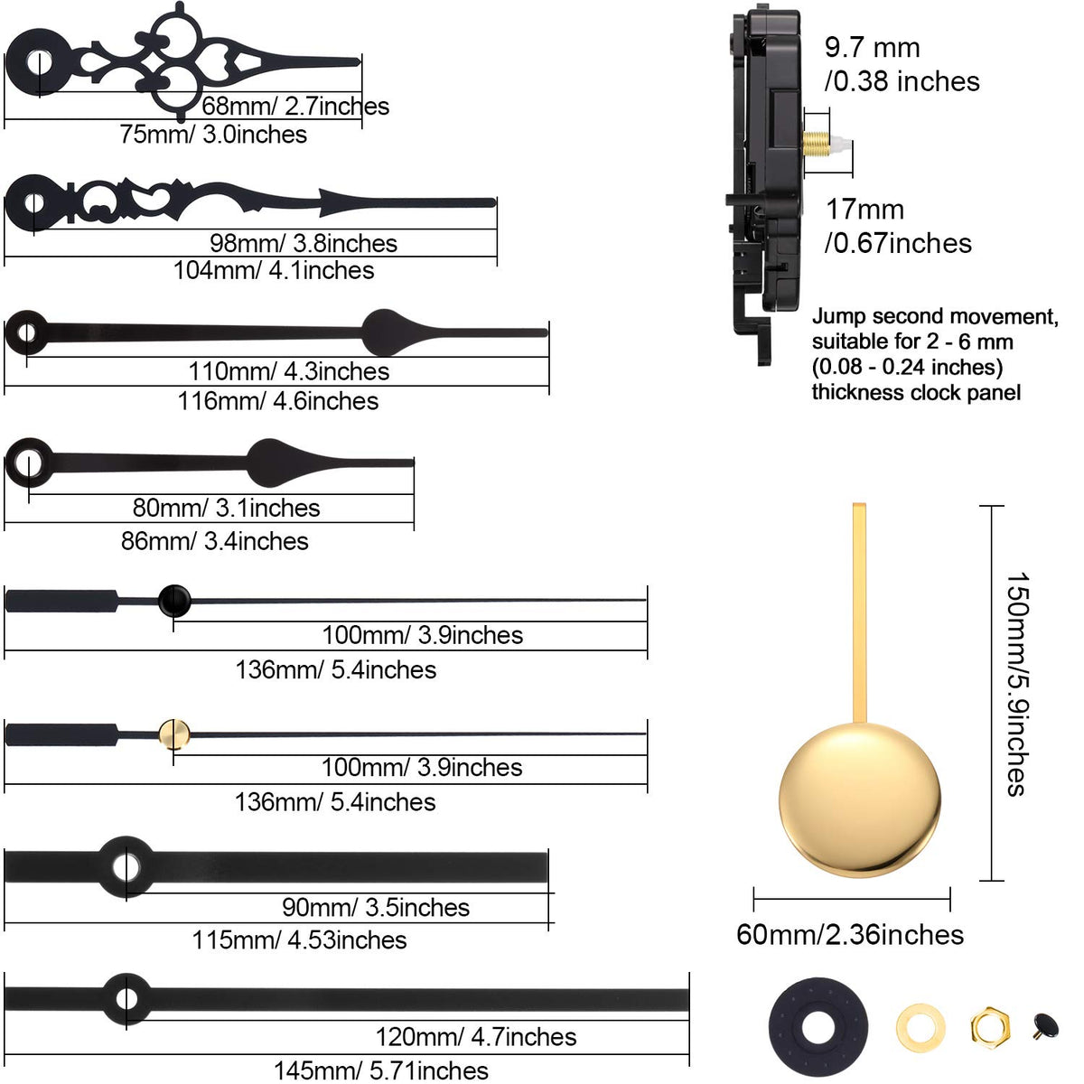 Hicarer trigger movement with chime demonstrates hourly Westminster melody