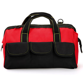 Hiceeden foldable tool bag design collapses compactly for easy storage when not in use.