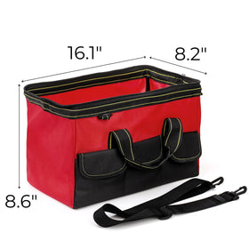 Hiceeden waterproof tool bag protects gear from rain and spills during site work.