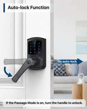 HIDALIFE auto-lock feature after a short delay for security.