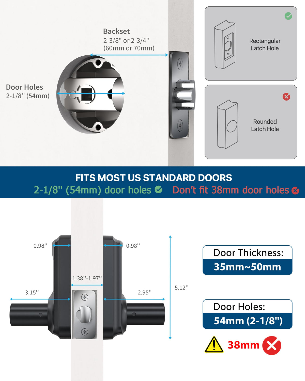 HIDALIFE mechanical key access provides backup entry when needed.