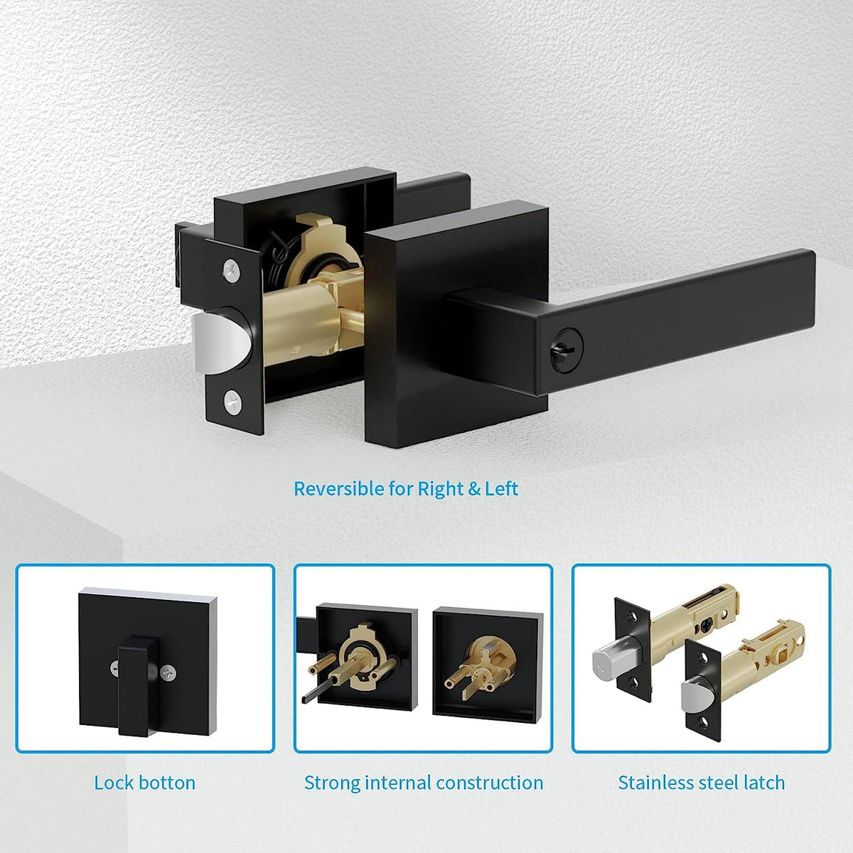 HIDALIFE single-cylinder deadbolt combo for reliable key access.