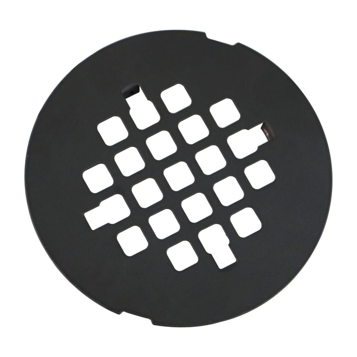 HIDROP black snap-in drain cover for 4-1/4 inch drains blocks debris