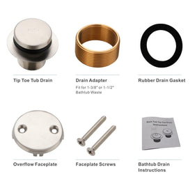 HIDROP screws for quick, tidy overflow faceplate installation