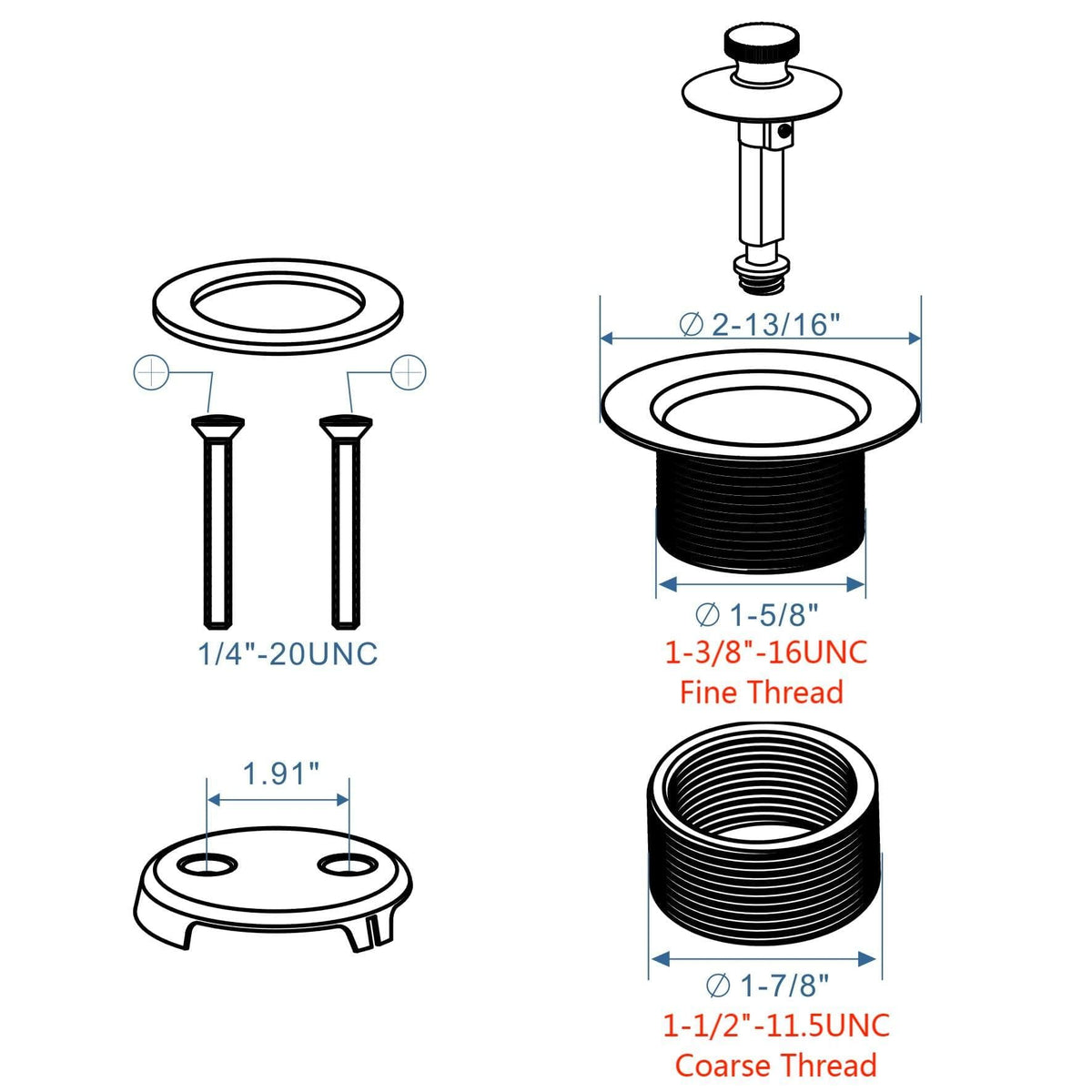 HIDROP matte black tub trim kit ready for installation