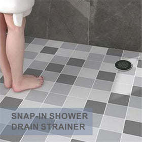 HIDROP round stainless steel matte black shower strainer grid for standard drains