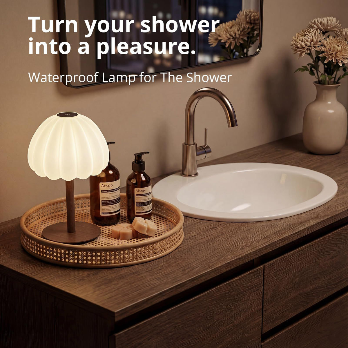 Hifree IP65 waterproof shower lamp withstands splashes in any bathroom