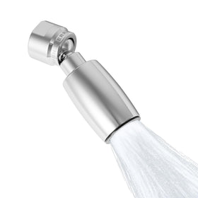 HIGH SIERRA CLASSIC showerhead delivers a rain-like cascade for a thorough rinse