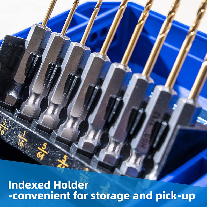 Highfire drill bits enable efficient chip removal for clean, accurate holes.