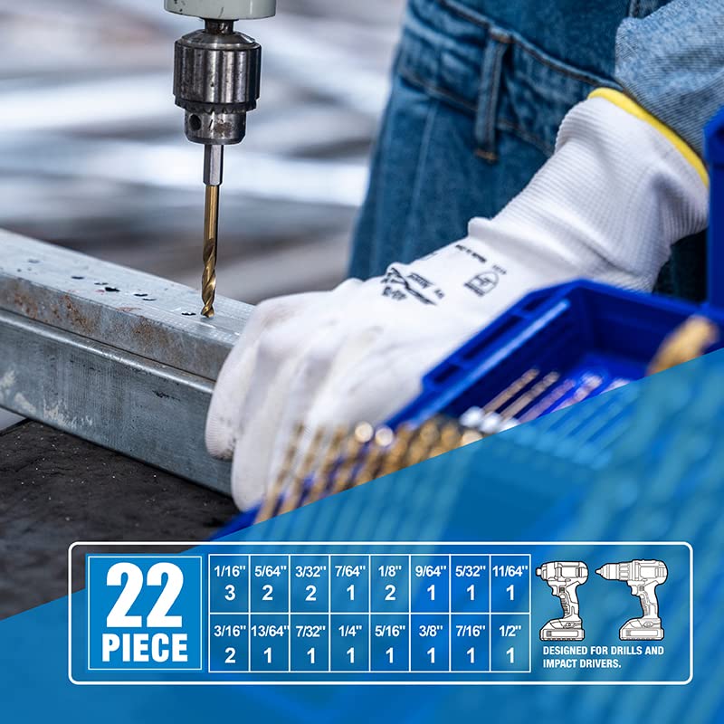 Highfire hex shank bits fit quick-change drivers securely with minimal slip.