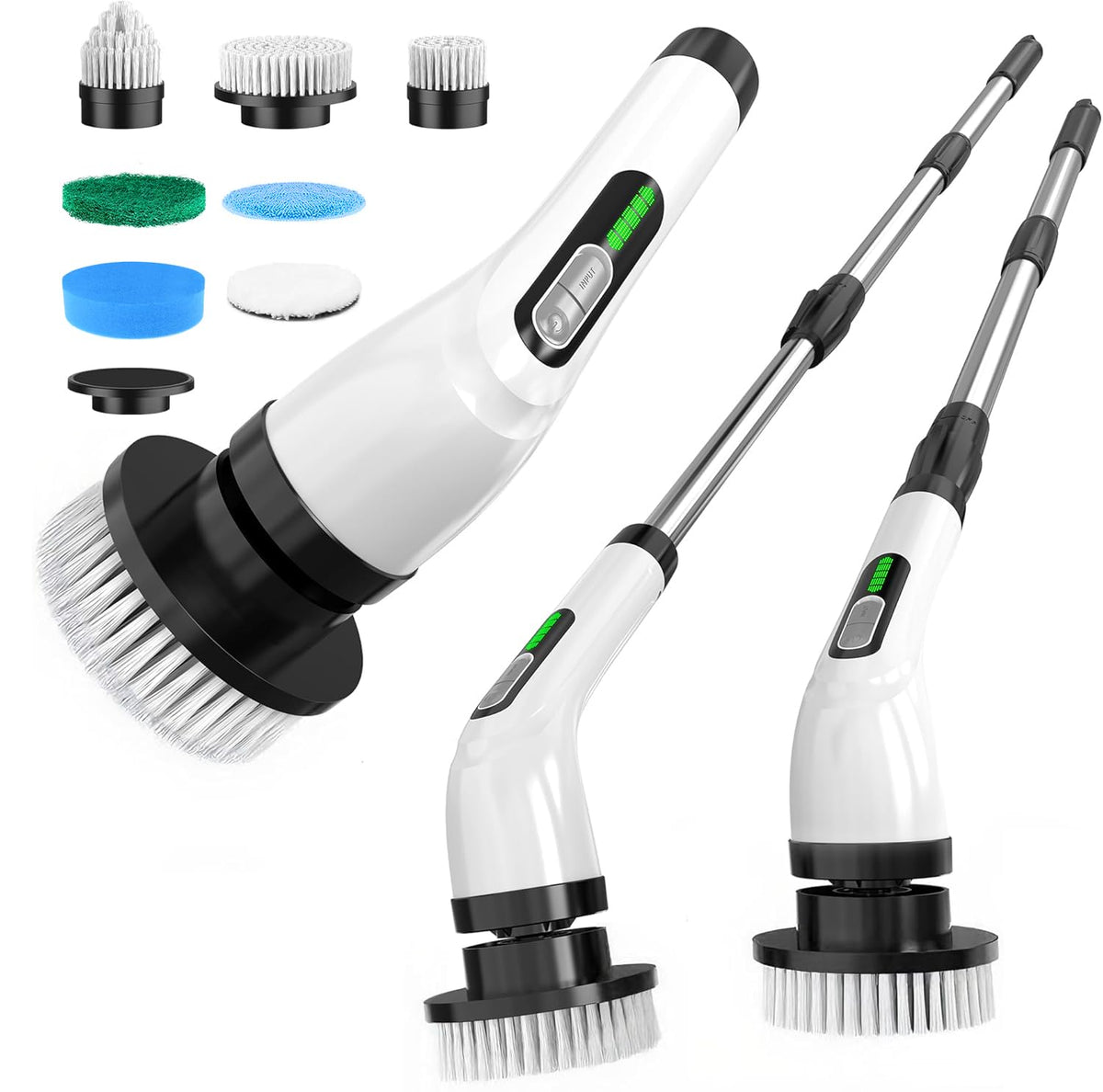 Highyes electric spin scrubber on tiled wall edge delivering deep-clean power