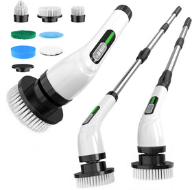Highyes electric spin scrubber on tiled wall edge delivering deep-clean power