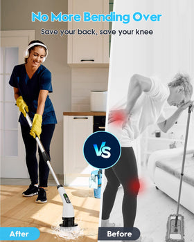 Highyes ergonomic anti-slip grip during extended cleaning
