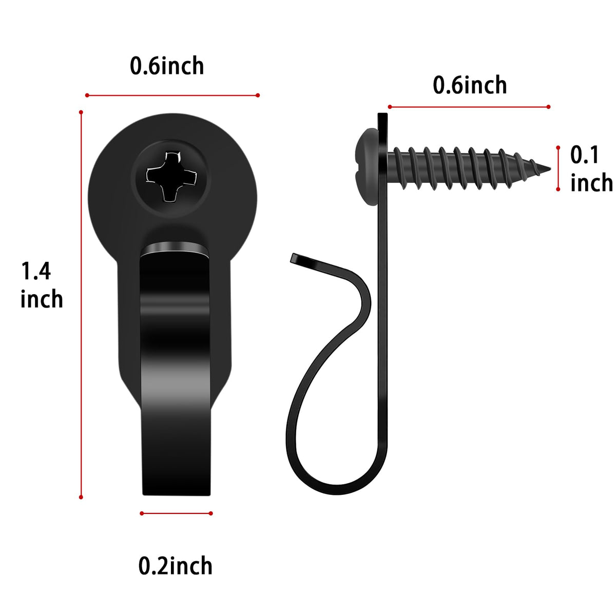 HiGift screw-in hook for outdoor lights keeps cords neat and secure.
