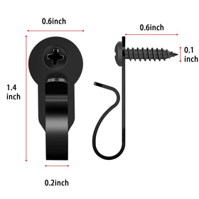 HiGift screw-in hook for outdoor lights keeps cords neat and secure.