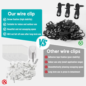 HiGift windproof, rustproof hooks resist weather while hanging lights.