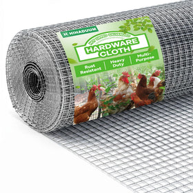 HIHADUUM hardware cloth 16x20 roll with 1/4 inch mesh for poultry fencing.