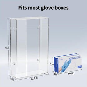 HIIMIEI wall-mounted glove dispenser installed securely in a workspace