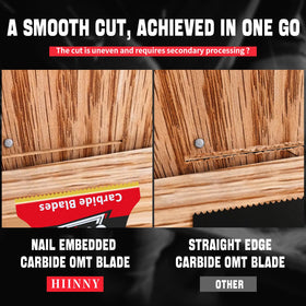 Hiinny carbide blade cuts bolts, rebar, and screws smoothly