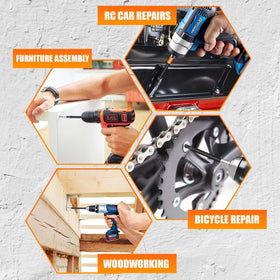 Hiinny CNC-machined hex bits ensure consistent fit and performance in storage.