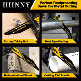Hiinny universal 1/2-inch shank fits most reciprocating saws.