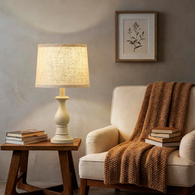 Hikczc pair on a nightstand creates balanced reading light.