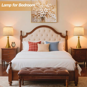 Hikczc living room scene shows two lamps providing balanced ambient light.