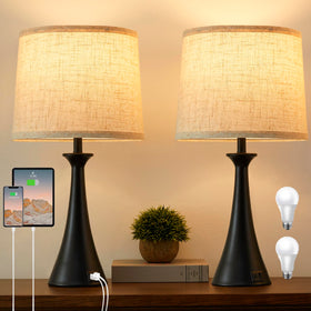 Hikczc touch lamp base closeup showing dimming control
