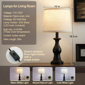 Hikczc vintage table lamp shade oatmeal closeup highlighting cozy, nostalgic lighting