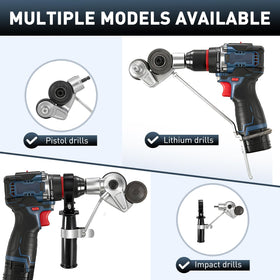 Hilandkom Metal Nibbler cutting aluminum with consistent power and edge