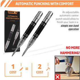 HilbertBrook in-pack center punch kit for on-the-go centering tasks