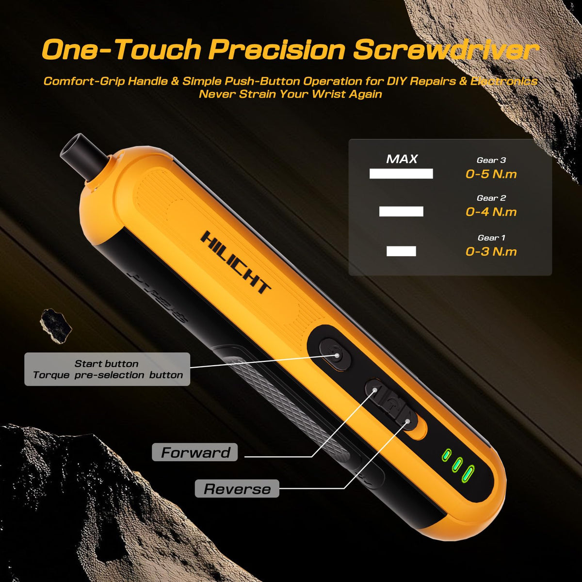 HILICHT 1500mAh battery powers multiple screws per session