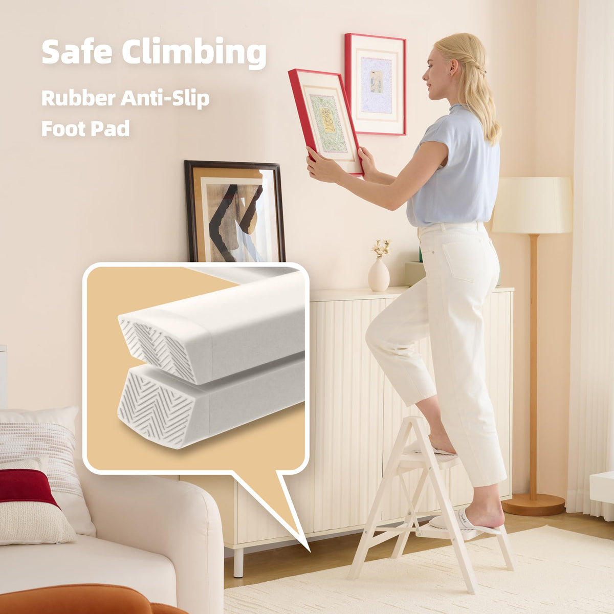 HillhutApex 2-step ladder open for tasks at height.