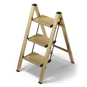 HillhutApex 3-step stool open for tall reach and stability