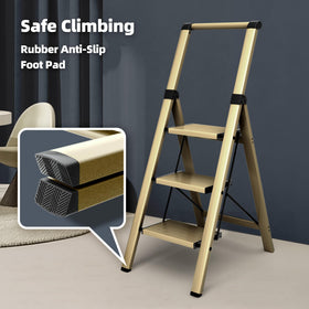 HillhutApex ladder folded compact for easy storage in narrow spaces