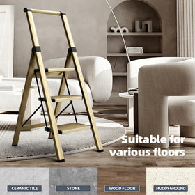 Stylish gold finish blends with home décor while remaining highly functional