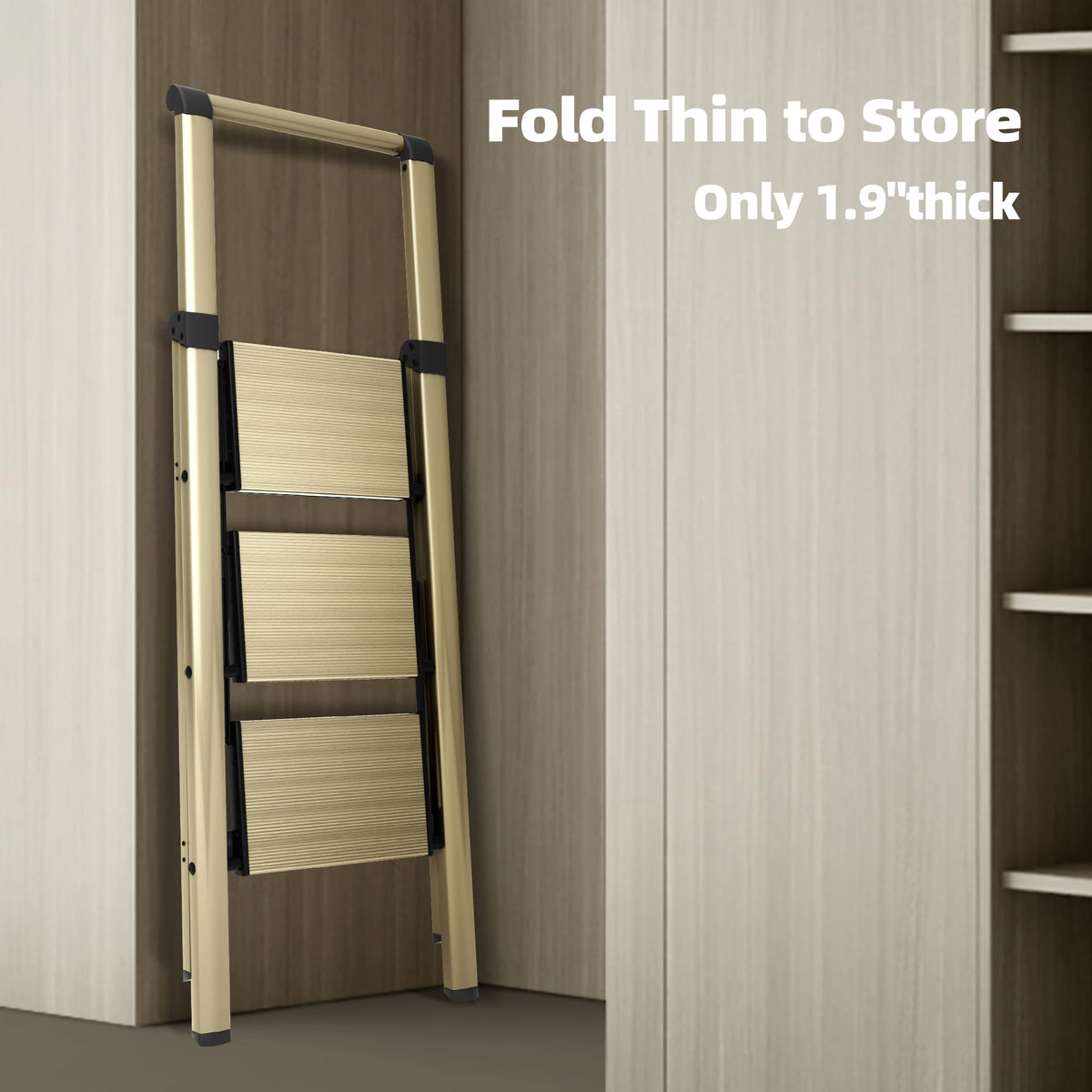Sturdy triangular frame and thick aluminum tubes ensure dependable stability