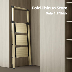 Sturdy triangular frame and thick aluminum tubes ensure dependable stability