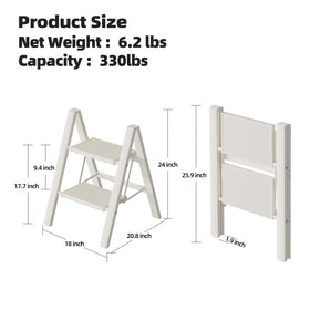 HillhutApex portable ladder weighs 6.3 pounds for easy transport.