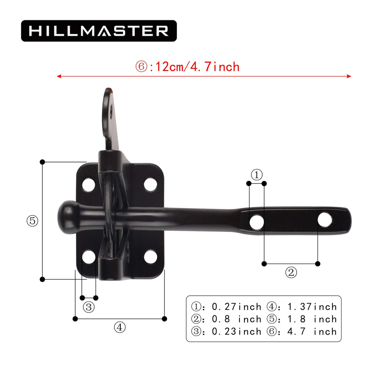 Hillmaster 6in T-strap hinges shown for smooth operation and durability.
