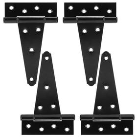 HILLMASTER 6-inch T-Strap hinge on gate providing sturdy outdoor support