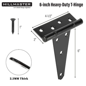 HILLMASTER shed door hinge keeps wooden doors aligned with rustproof coating