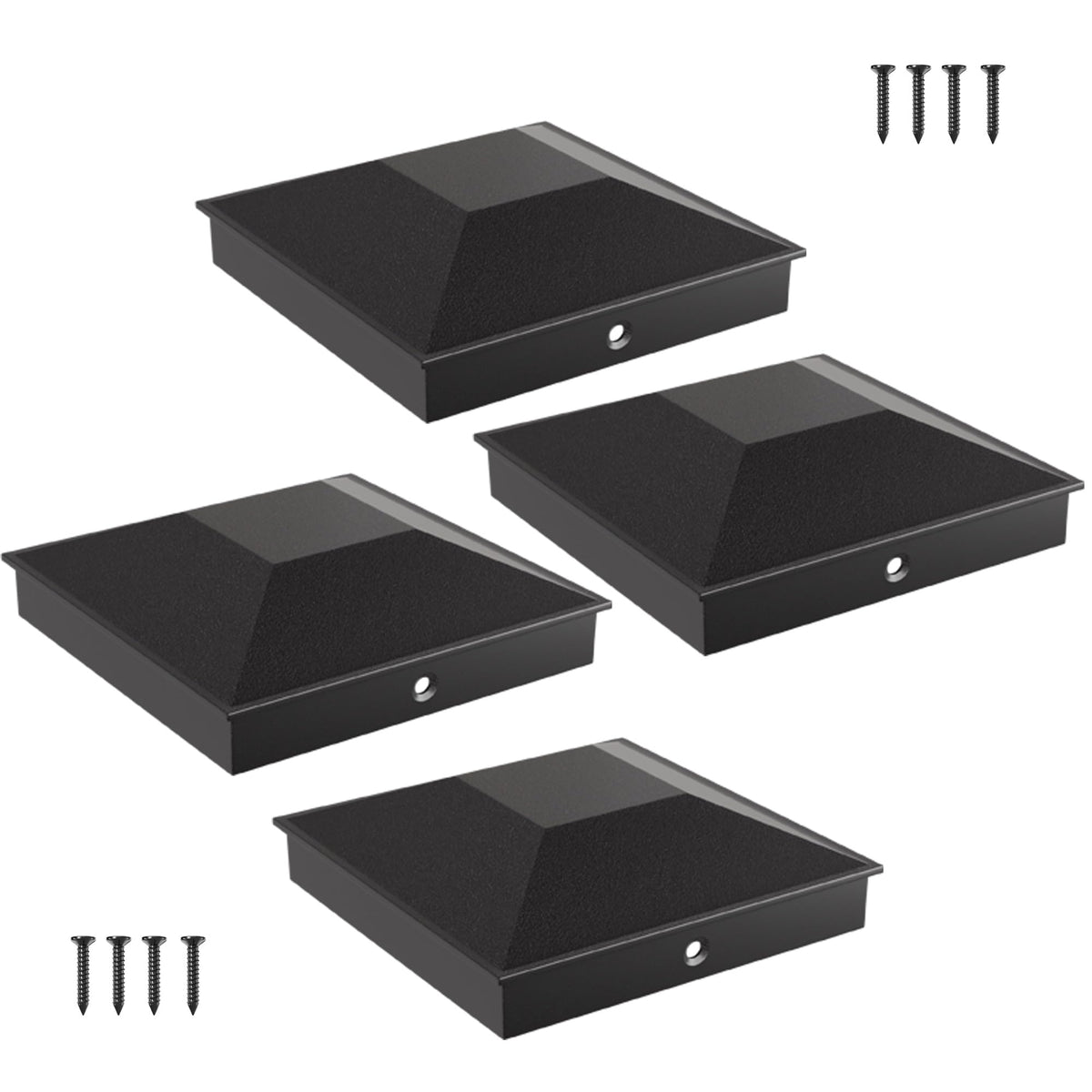 Hillmaster 6x6 post cap pyramid top fits securely on square posts