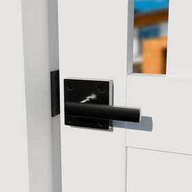 Hillmaster aluminum alloy with black powder coat finish resists weathering.