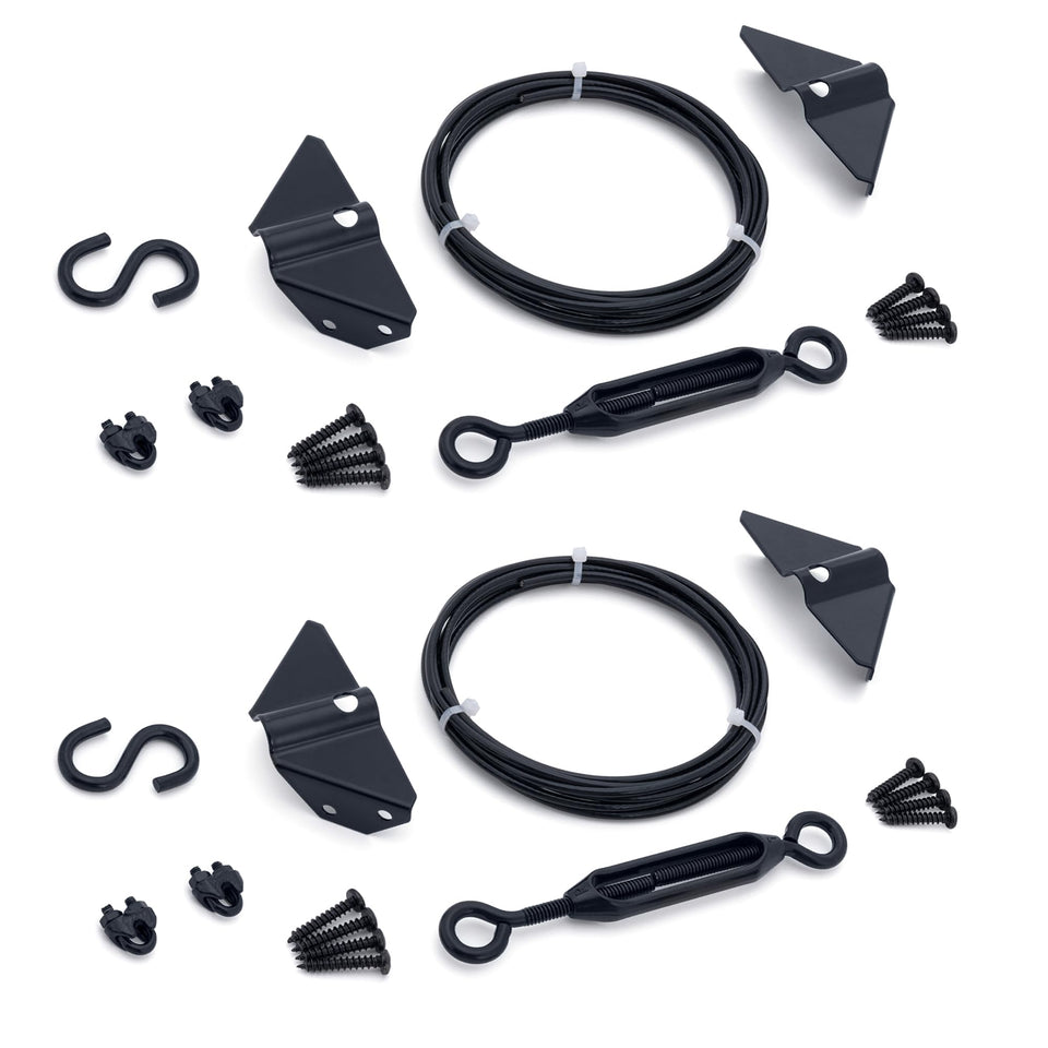 Hillmaster anti sag gate kit cable wire for durable, weather-resistant fence support.